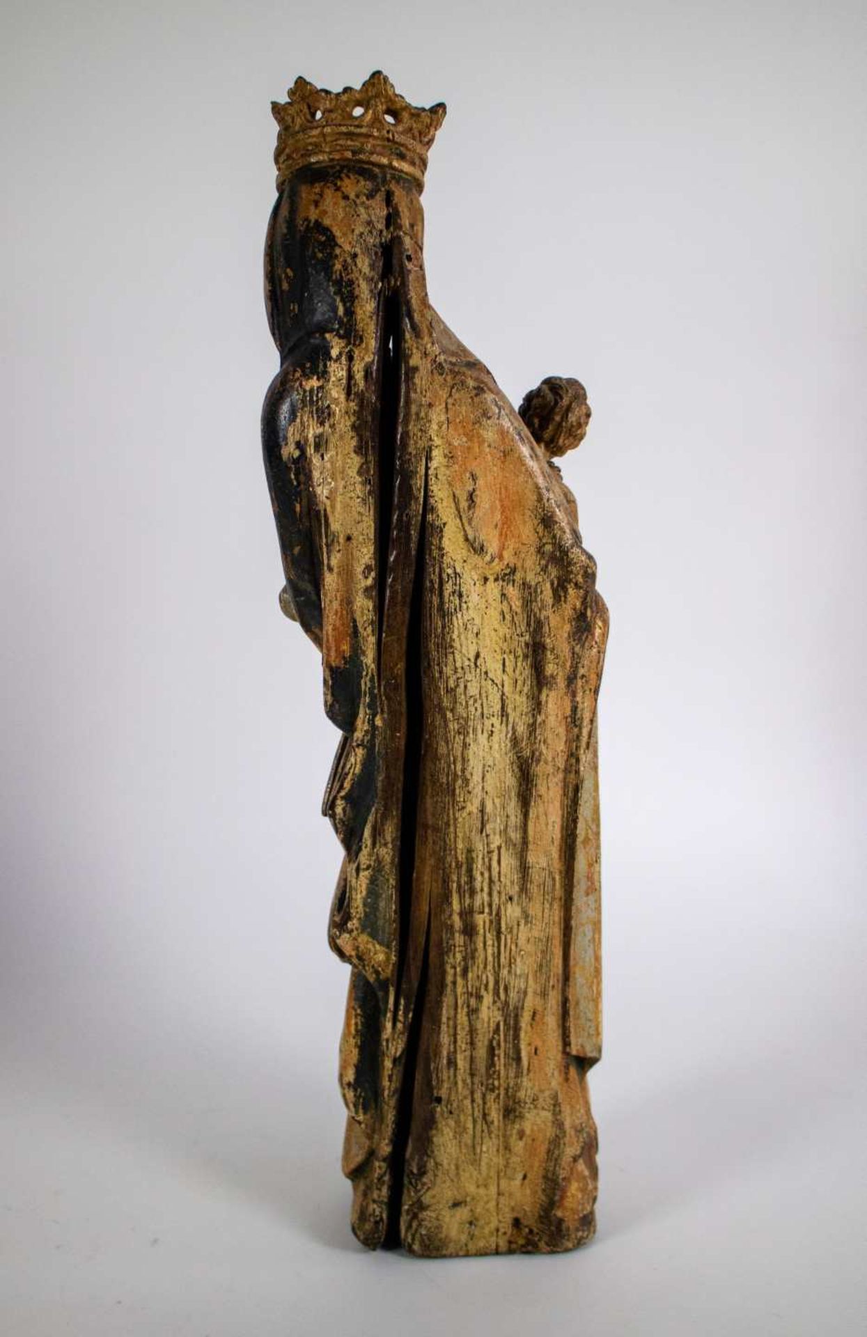 Wooden Madonna and Child - Image 4 of 5