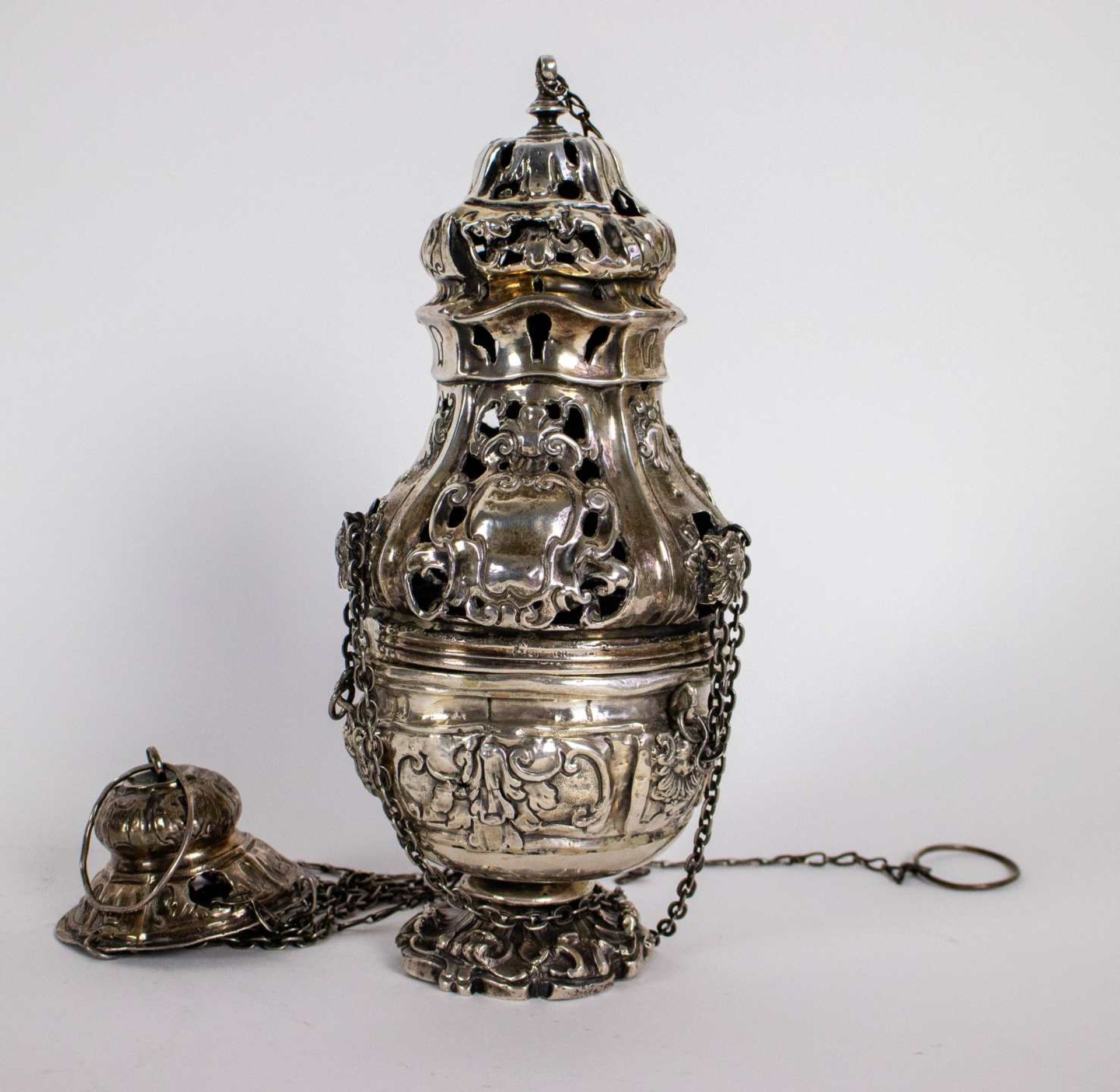 Silver incense burner - Bild 2 aus 4