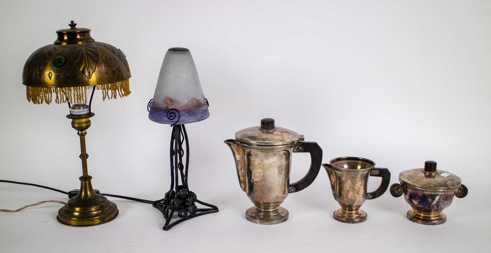 Lot various Art Deco items