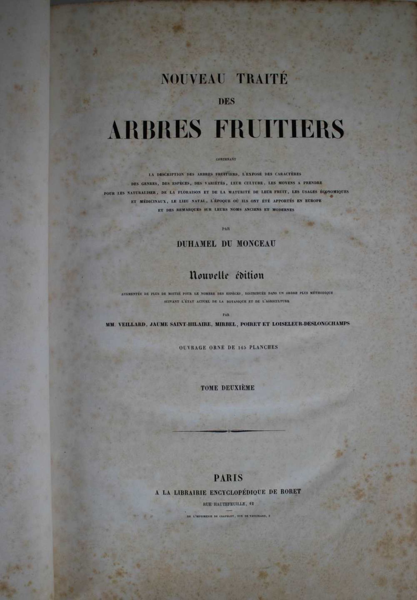 Antiquarian, Arbres fruitières par Duhamel Dumonceau ca 1800 - Bild 5 aus 7