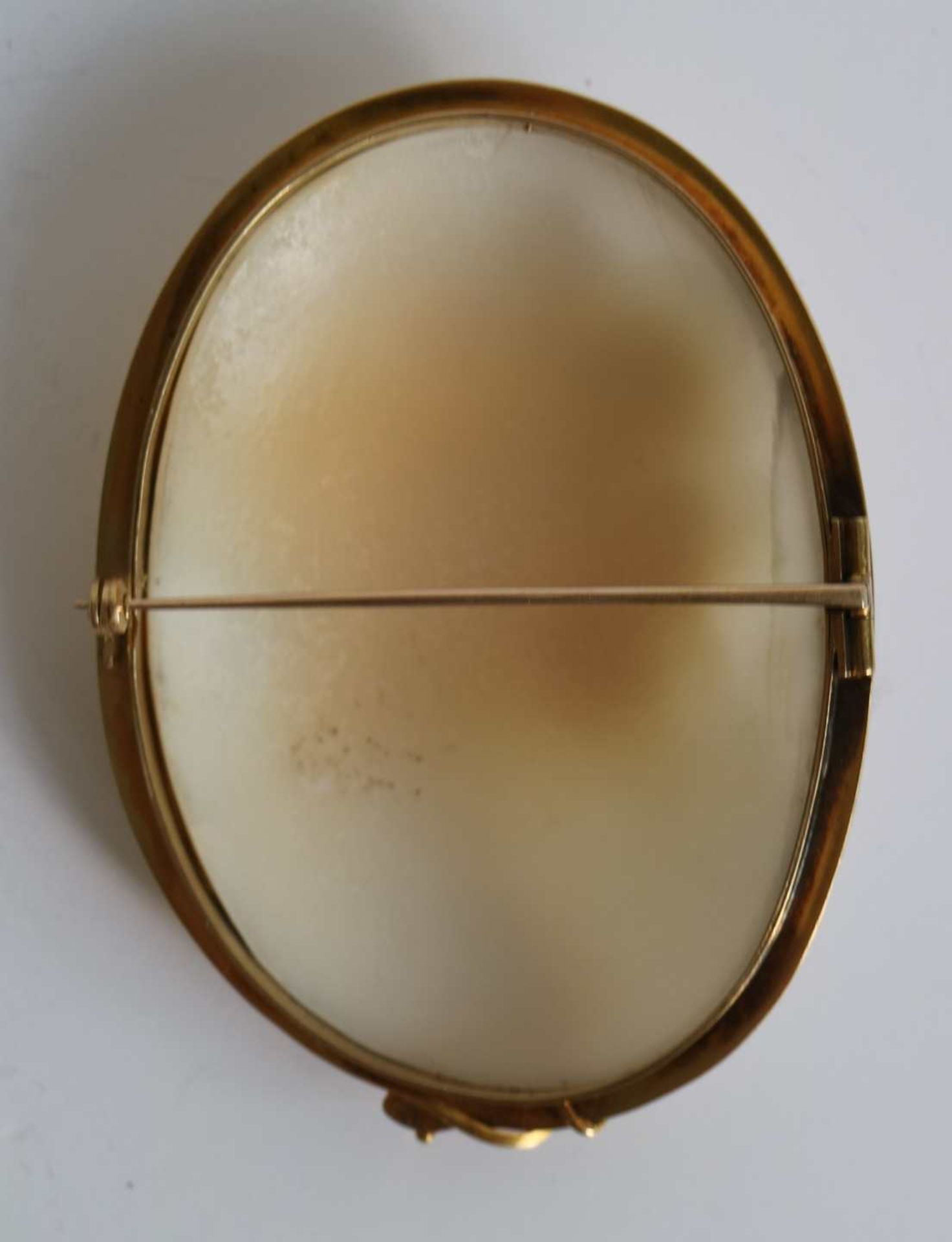 Gold-mounted cameo Bachus with buck - Bild 2 aus 2