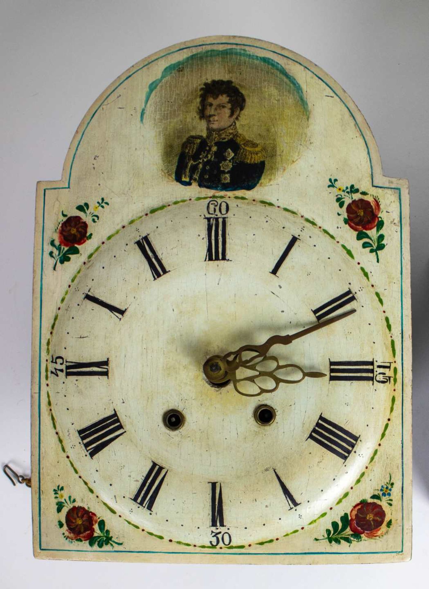 Black forest clock and French Charles X comtoise clock ca 1824 - Bild 4 aus 4