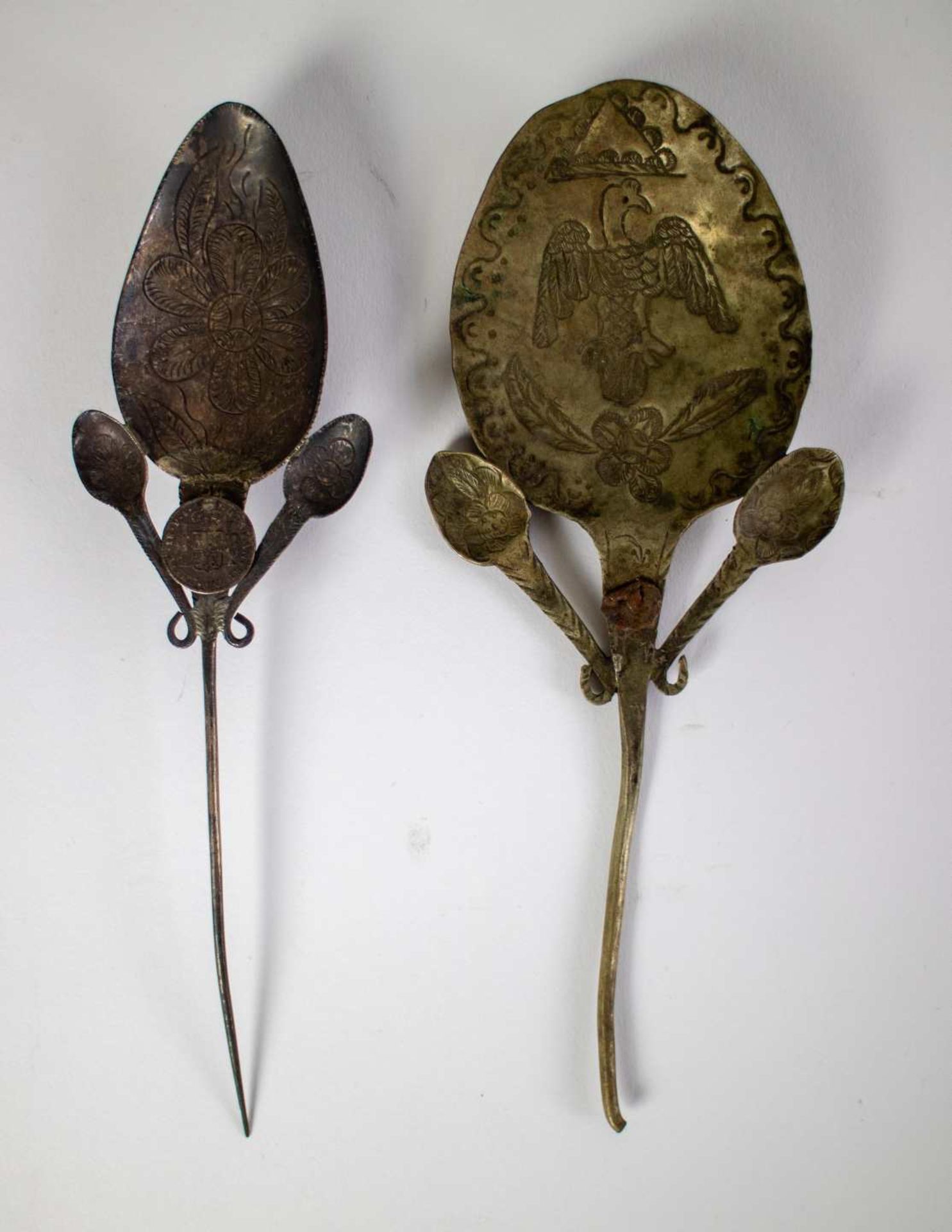 Folk Art South America silver spoons - Bild 2 aus 6