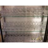 Lot crystal glasses