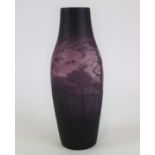 Vase with cameo glass decor Spesbourg
