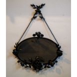 Art Deco wrought iron mirror