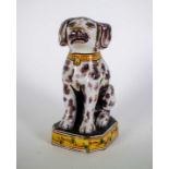 Porcelain dog Delft