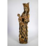 Wooden Madonna and Child