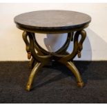 Round table with marble top