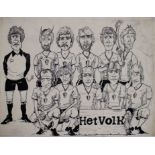 Drawing The red devils Het Volk