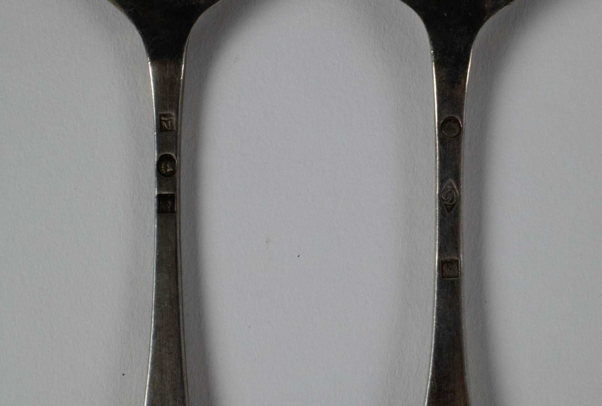 Lot with 11 silver tea spoons Brussels - Bild 4 aus 4