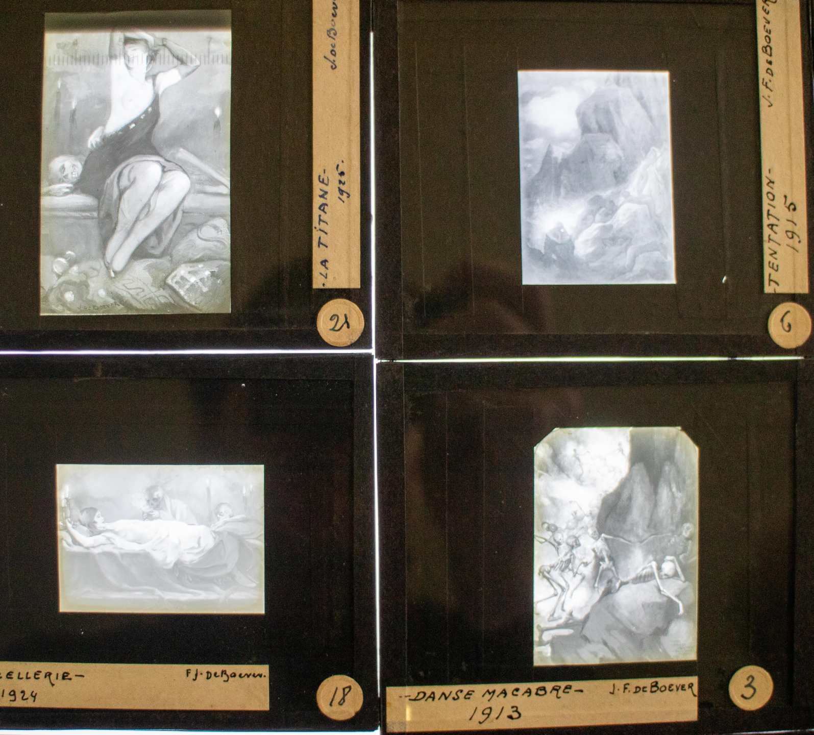 Jan Frans BOEVER DE (1872-1949) photo plates - Image 2 of 5