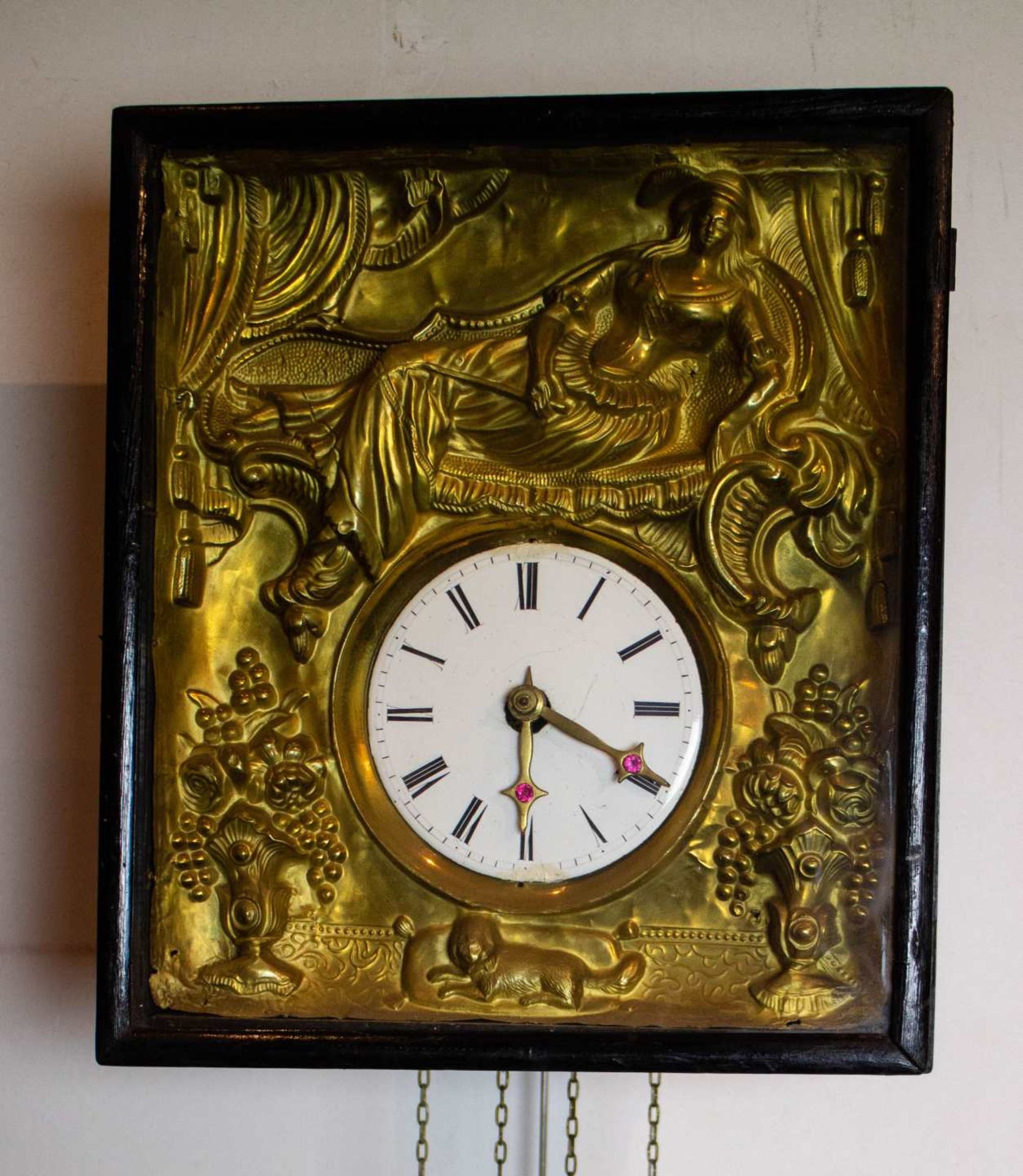 Black forest wall clock Holzsspindetes ca 1830 - Bild 2 aus 2