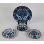 Lot of 4 Delft plates