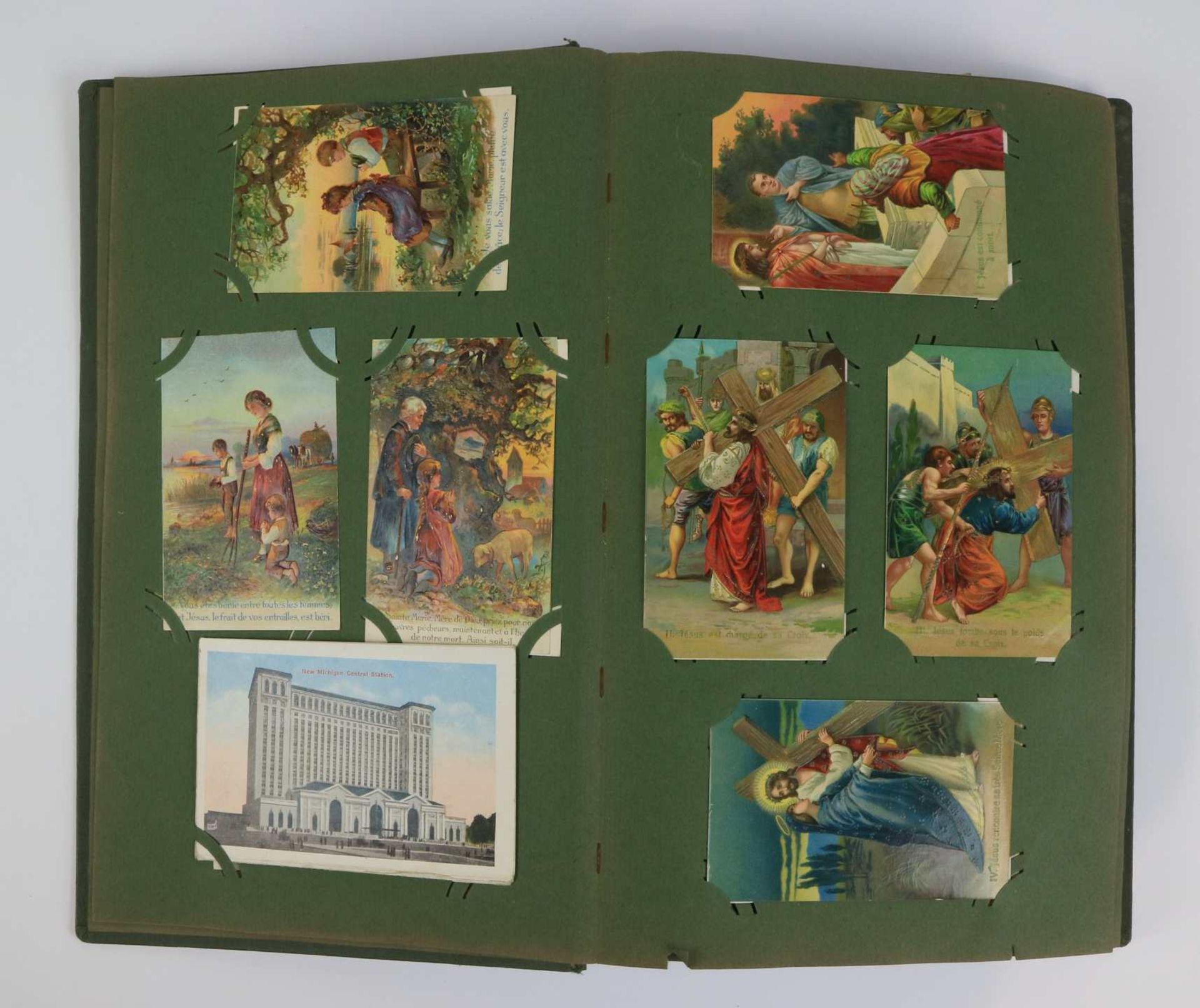 Album with various decorative cards