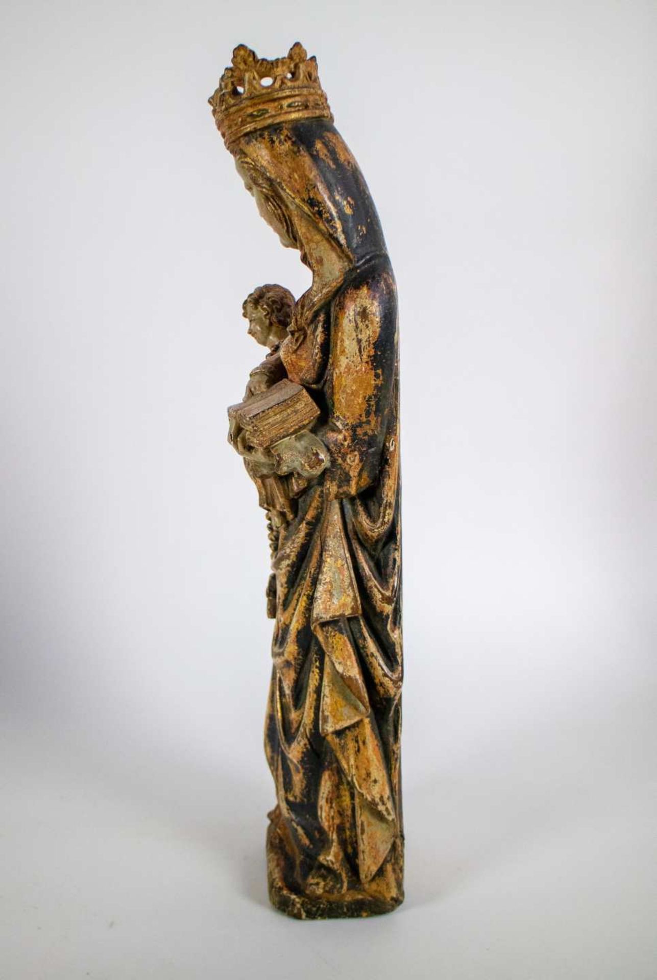 Wooden Madonna and Child - Image 5 of 5