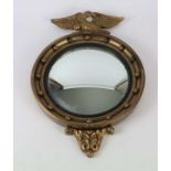 Convex Mirror with Eagle by Atsonea