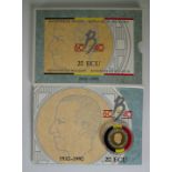 Belgium - 20 Ecu 1930 - 1990 Boudewijn - Gold, Silver