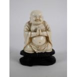 Chinese carved ivory Buddha