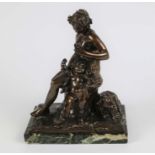 Bronze sculpture Mother and son