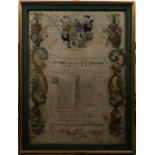 Commemorative cloth printed Leuven 1739