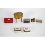 Lot with various snuff & seal boxes