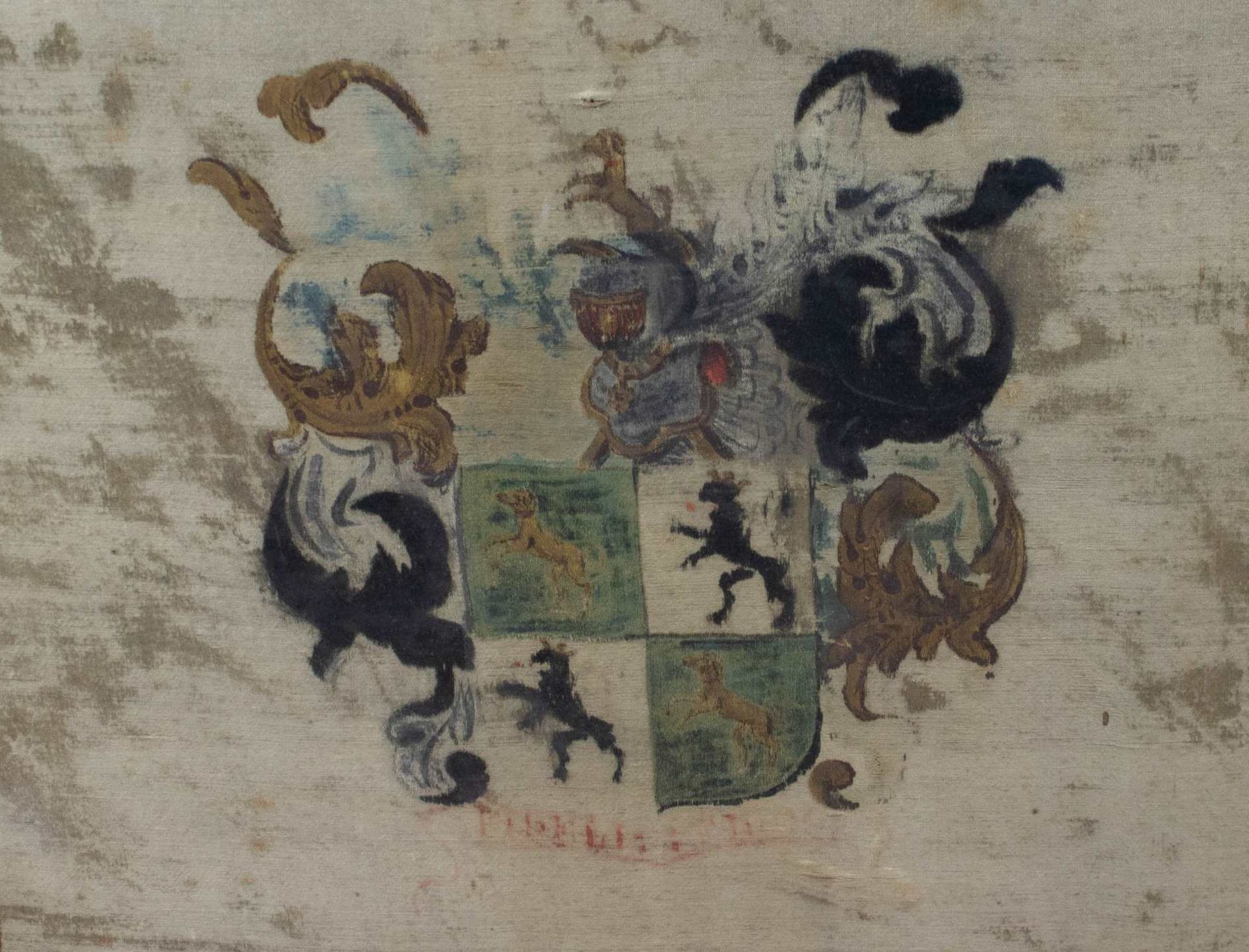 Commemorative cloth printed Leuven 1739 - Image 2 of 4