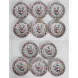 Lot with 11 plates Qianlong