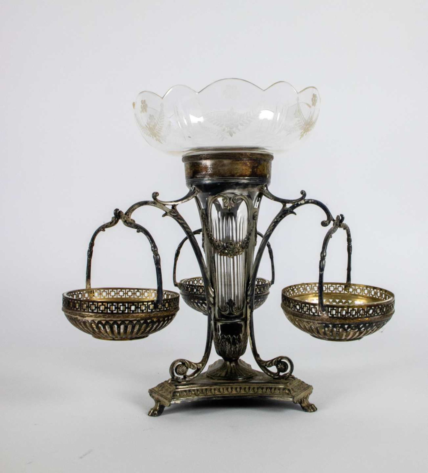 Silvered centerpiece approx 1900