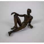 Bronze lying naked man