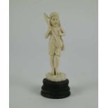 Carved ivory figure of a sitar player GOA