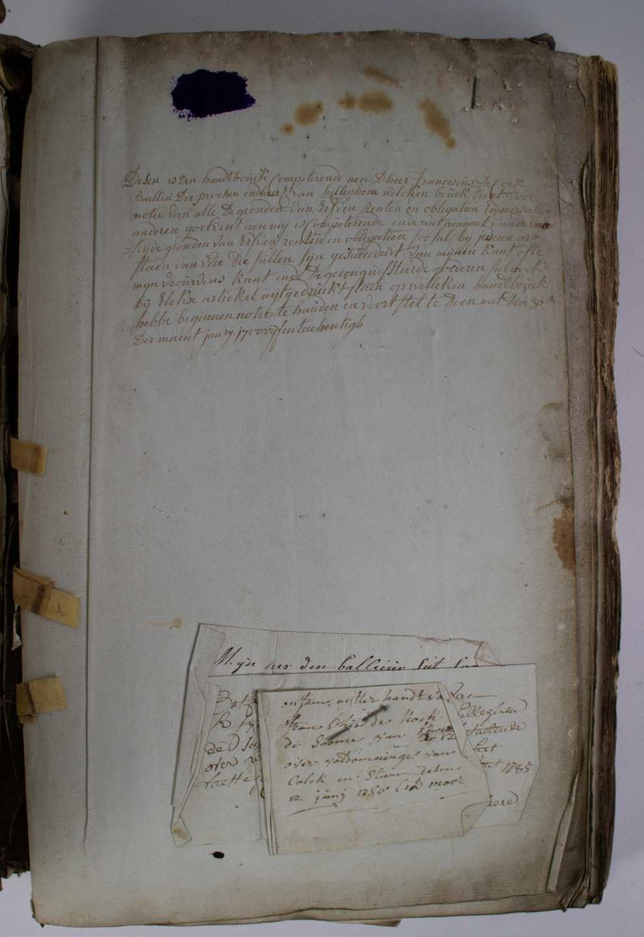 18th century book parchment Franciscus De Corte - Bild 2 aus 2
