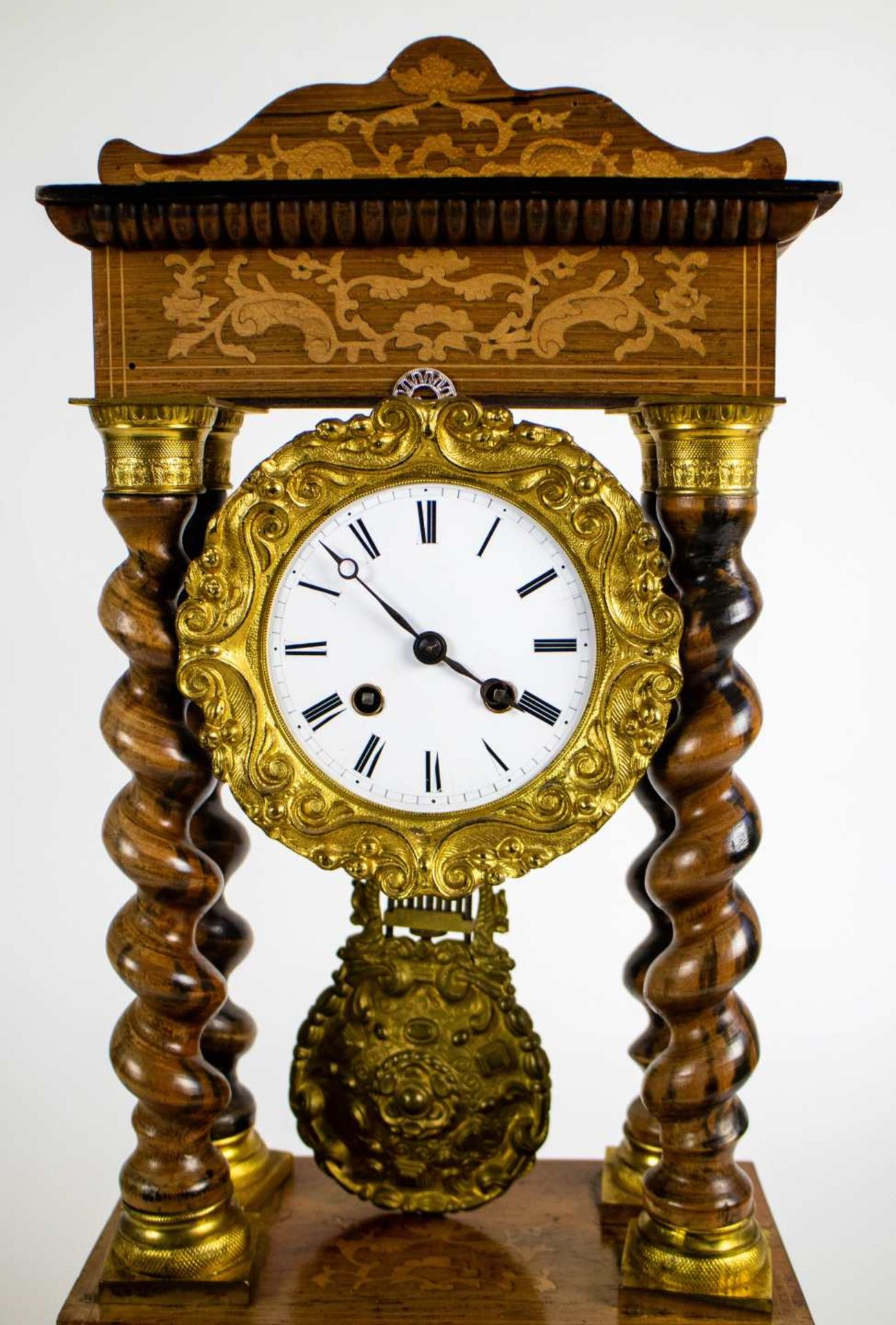 Louis Philippe column clock ca 1870 - Bild 4 aus 5