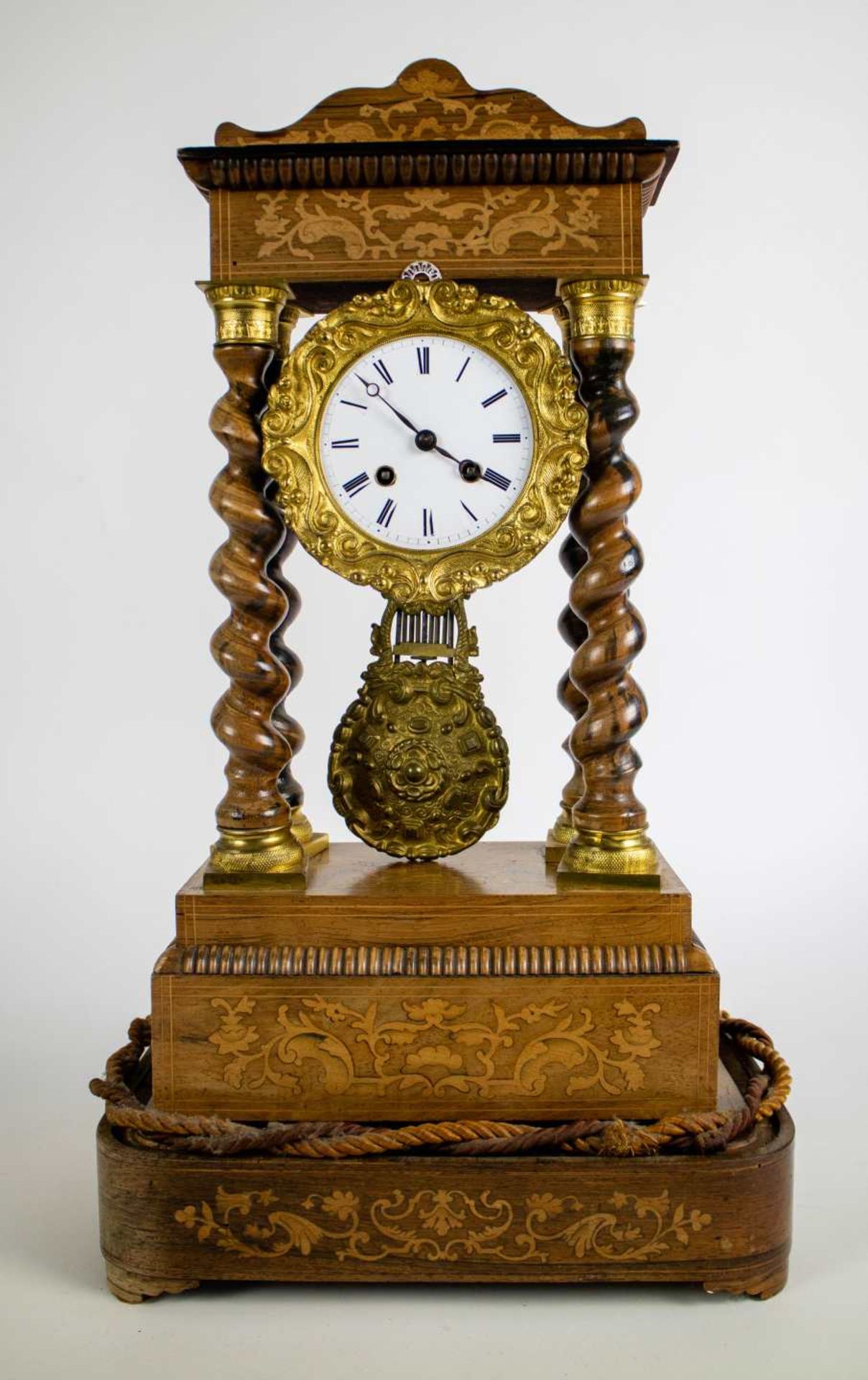 Louis Philippe column clock ca 1870 - Bild 2 aus 5