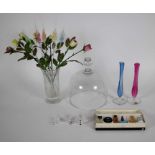 Lot with various glassware Swarovski and perfume