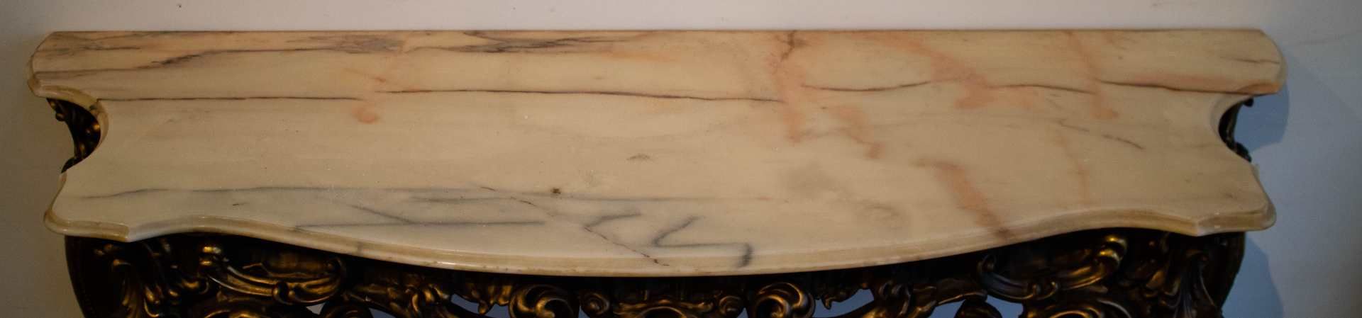Console with marble top - Image 2 of 4