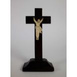 Folk art ivory crucifix