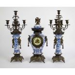 Mantel set blue/white Delft