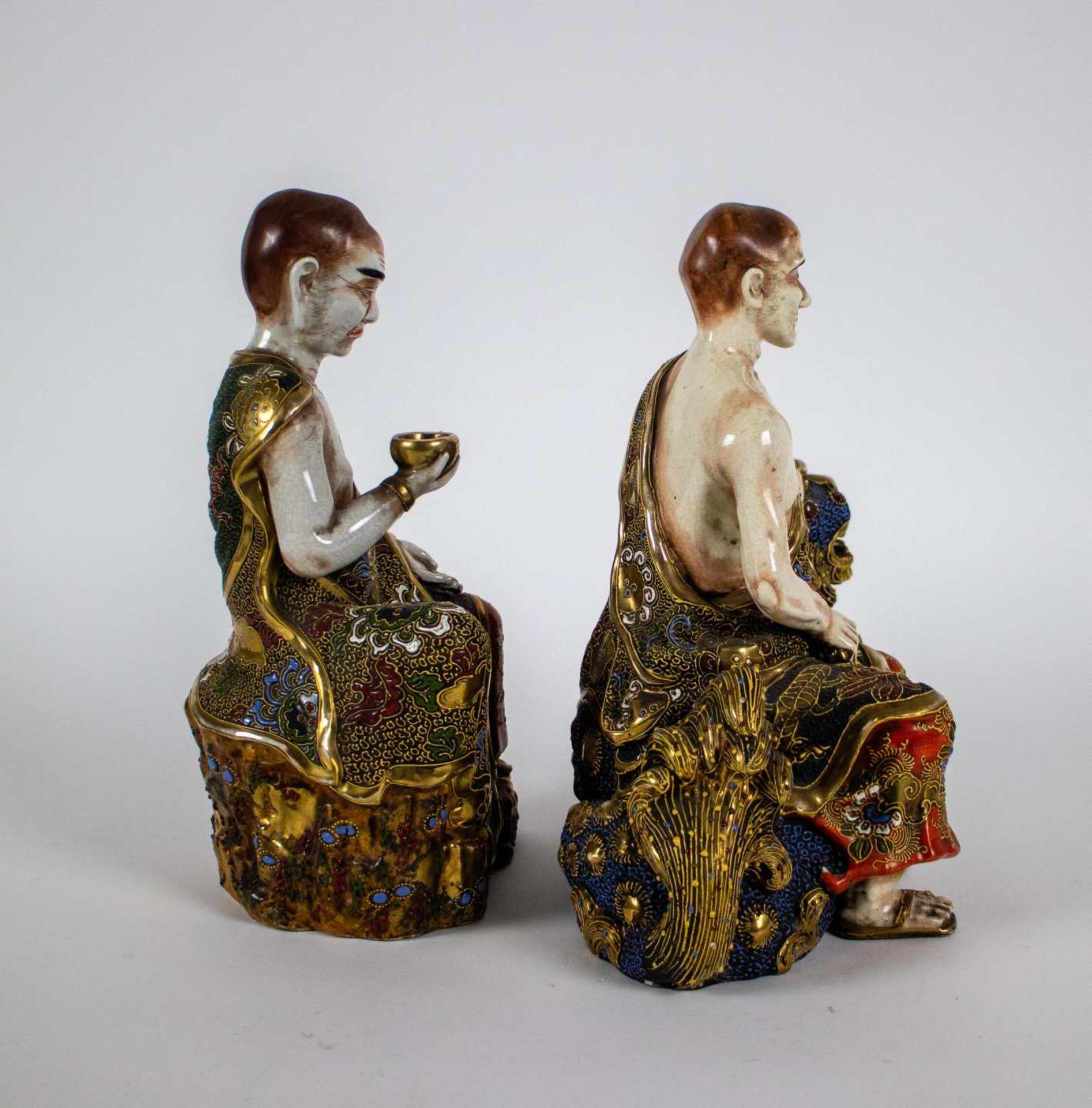 Lot with 2 Satsuma figurines Japan - Bild 4 aus 4