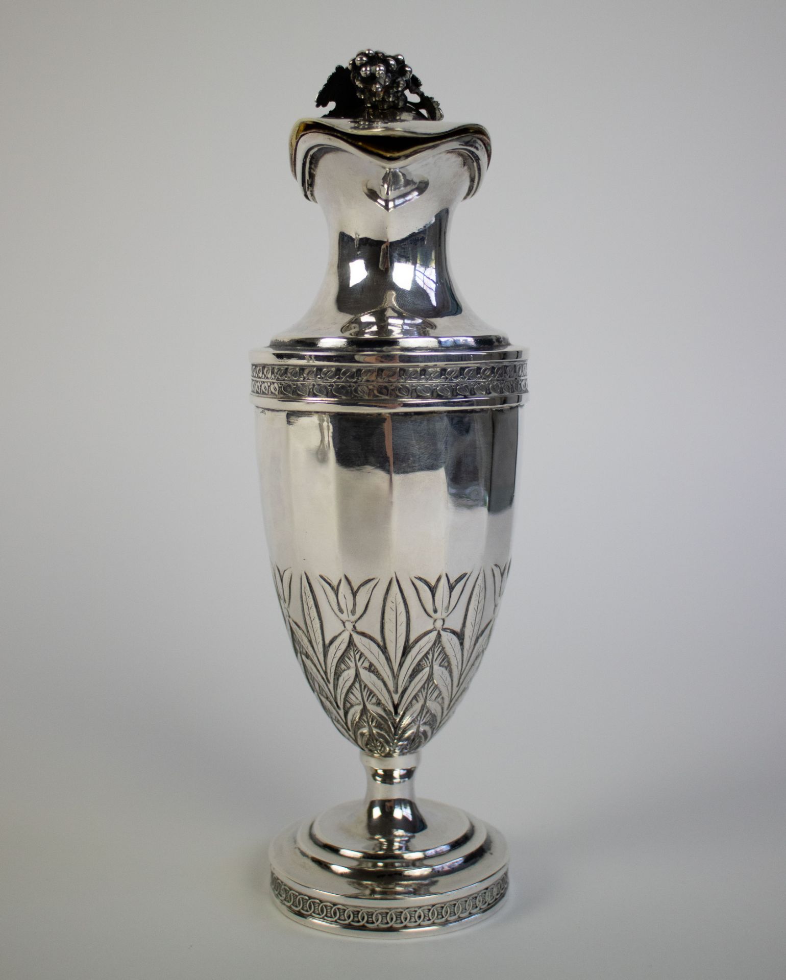 Empire silver vermeille oil jug - Image 2 of 6