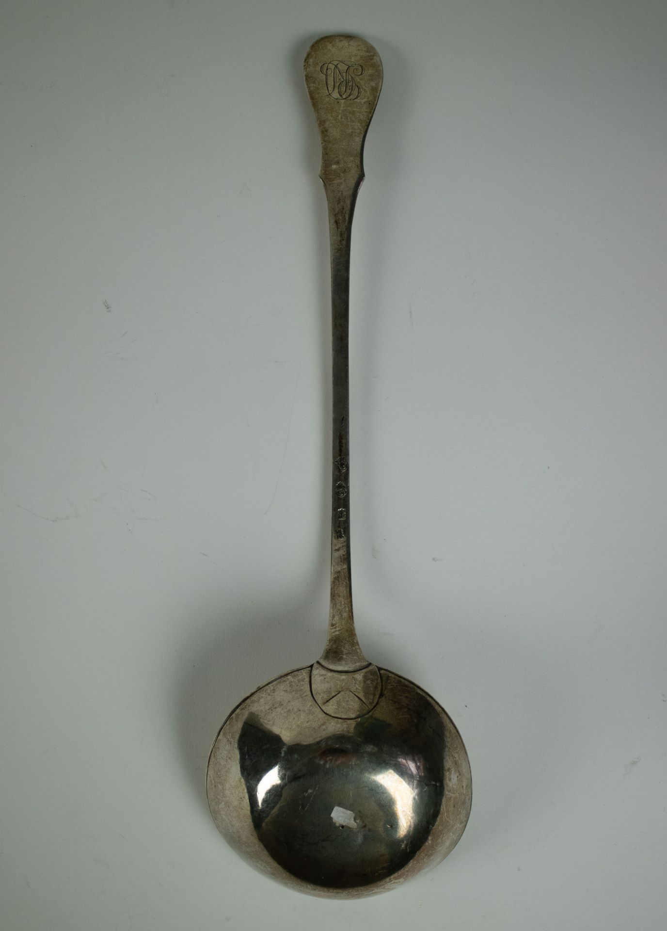 Silver soup ladle