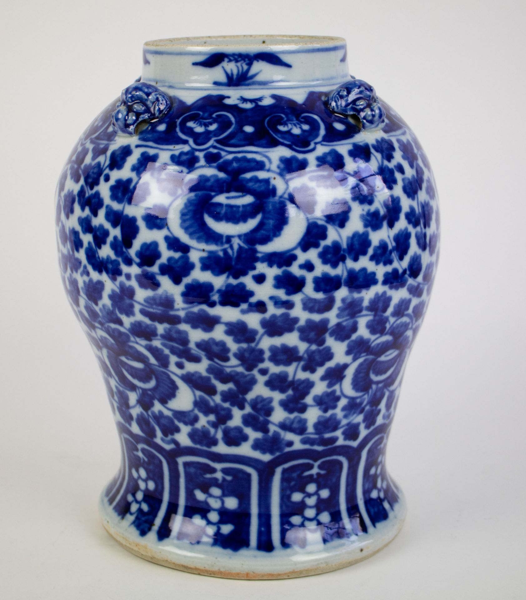 Chinese blue white vase Guangxu period - Bild 4 aus 7