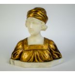 Antique marble Art Nouveau bust P. Balestra