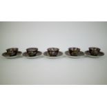 5 Qianlong cup and saucers