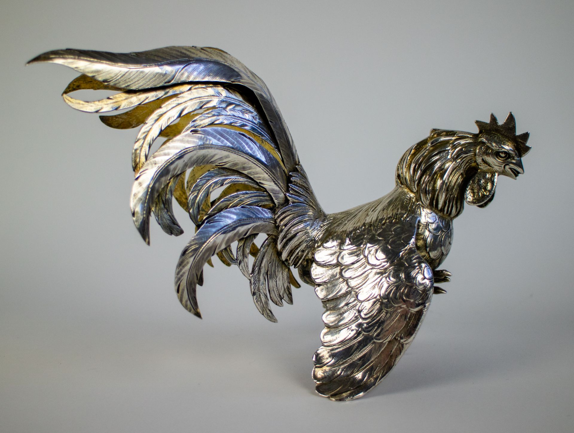 Belgian silver roosters - Image 4 of 10