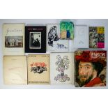 Lot with 10 books about James Ensor