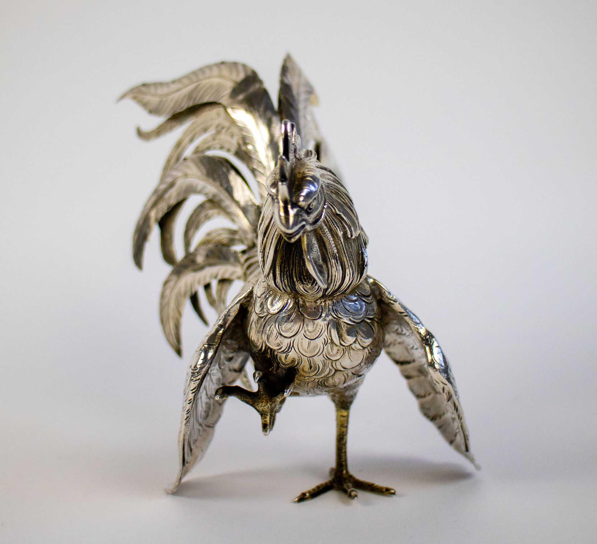 Belgian silver roosters - Image 3 of 10