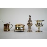 English jewelery box and mustard jar