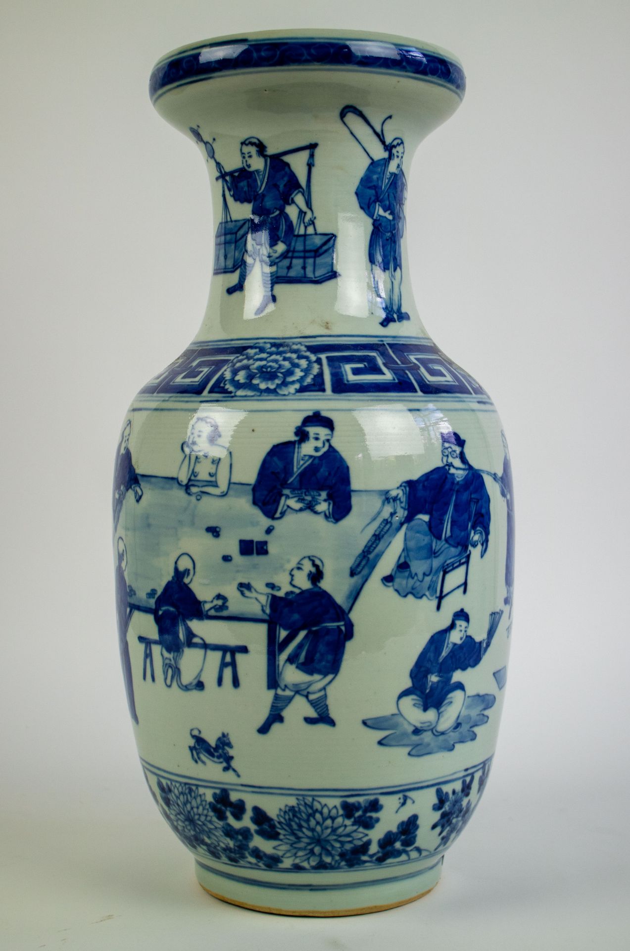 A Chinese blue/white vase