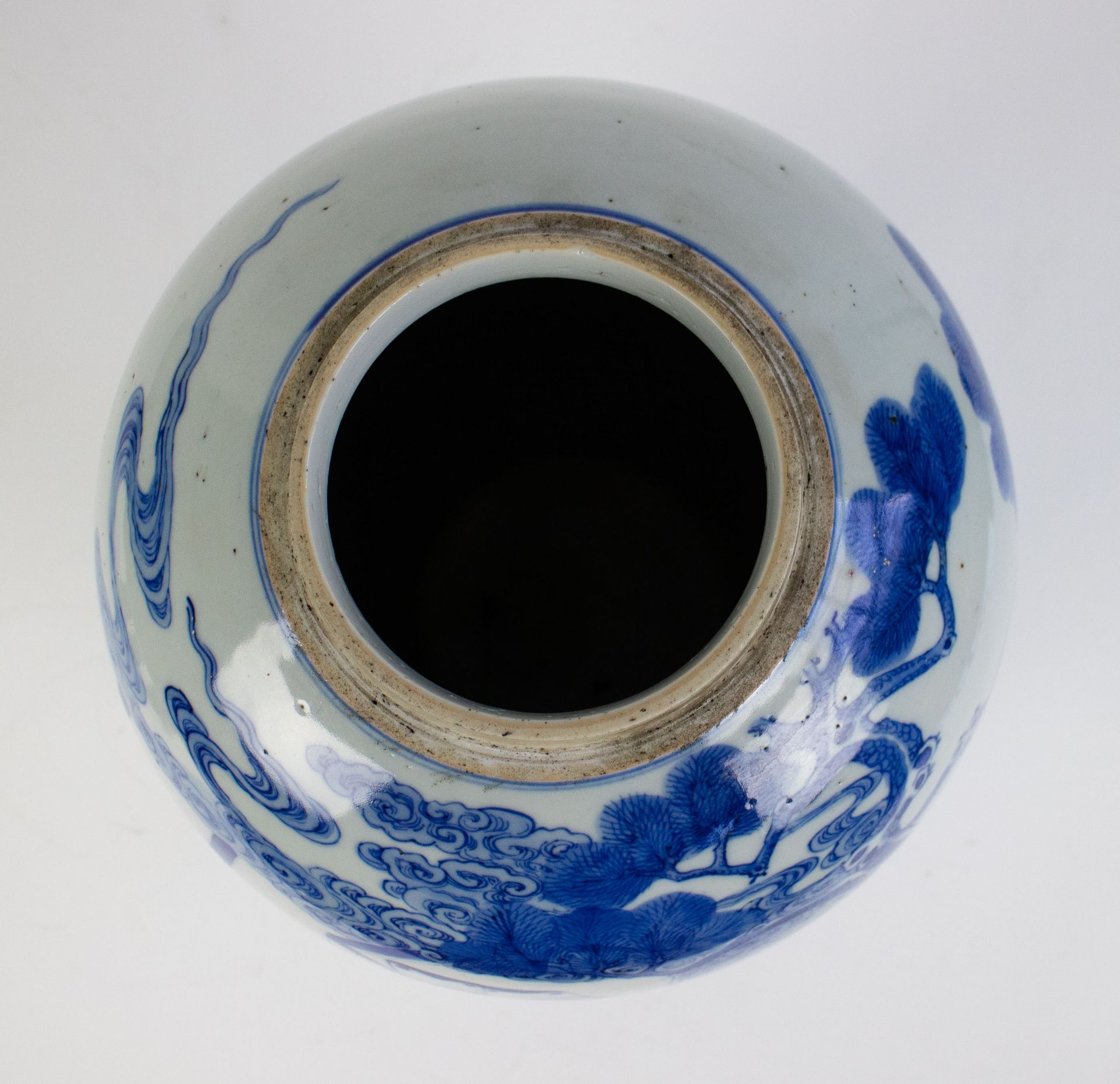 Chinese vase blue/white Kangxi or late 19thC - Bild 5 aus 6